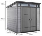 Keter Cortina 7x7 - domek ogrodowy narzędziowy 216x218cm (4,7 m2)