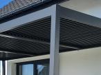 Duża pergola tarasowa z lamelami 3x6 Lufel - Antracite