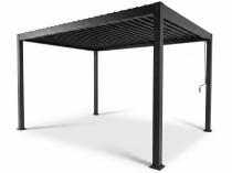 Wąska pergola na taras 2x4 Nefir 2.0 Antracyt z obrotowymi lamelami, Gartwerk