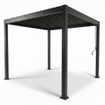 Pergola ogrodowa metalowa 3x3 wolnostojąca Nefir 2.0 - Antracite, Gartwerk