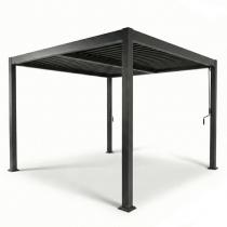 Pergola tarasowa metalowa 4x4 wolnostojąca Nefir 2.0 - Antracite, Gartwerk