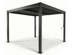 Pergola tarasowa metalowa 4x4 wolnostojąca Nefir 2.0 - Antracite, Gartwerk