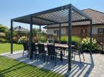 Pergola tarasowa metalowa 4x6 wolnostojąca Nefir 4x6 - Antracite