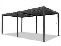 Pergola tarasowa metalowa 4x6 wolnostojąca Nefir 2.0 - Antracite, Gartwerk