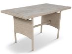 Zestaw technorattanowy z wysokim stołem polywood Perata Grande Light Grey