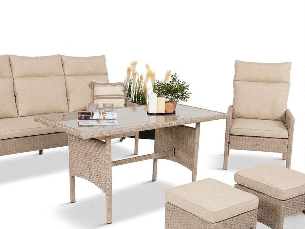 Meble z technorattanu na taras