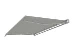 Markiza tarasowa automatyczna 500x300 Lea - aluminiowy stelaż - Szary