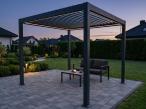 Pergola ogrodowa metalowa 3x3 LED wolnostojąca Nefir 2.0 3x3 LED - Antracite