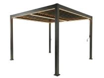 Pergola ogrodowa wolostojąca z oświetleniem LED 4x4 Nefir 2.0 - Antracite, Gartwerk