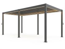 Pergola wolnostojąca z oświetleniem LED 3x6 Nefir 2.0 3x6 - Antracite, Gartwerk