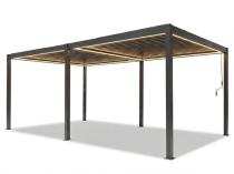 Pergola ogrodowa z LED 4x6 wolnostojąca Nefir 2.0 LED 4x6 - Antracite