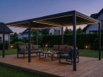 Pergola ogrodowa metalowa LED 4x6 wolnostojąca Nefir 2.0 LED 4x6 - Antracite