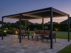 Pergola ogrodowa metalowa LED 4x6 wolnostojąca Nefir 2.0 LED 4x6 - Antracite