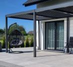 Aluminiowa pergola na taras wolnostojąca Lufel 3x4 - Antracite