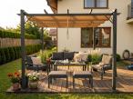 Stalowa pergola ogrodowa 3x4 Hiro Beż