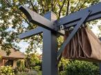 Stalowa pergola ogrodowa 3x4 Hiro Beż