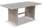 Zestaw mebli obiadowych z technorattanu Cofete Dining – Grey