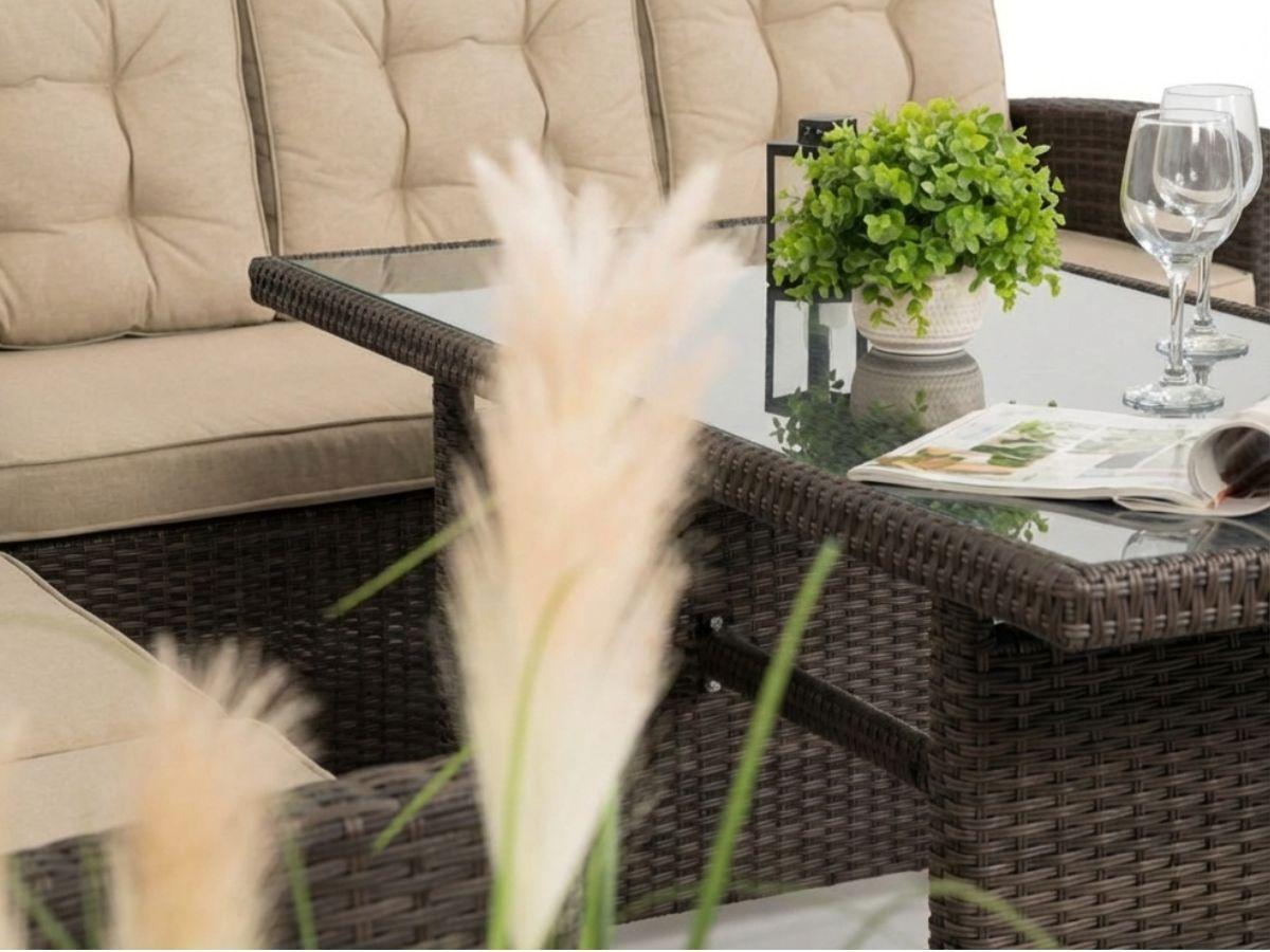 Plecionka ogrodowa z technorattanu