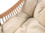 Fotel bujany technorattanowy w stylu boho Torgiano - Brown