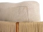Narożnik premium z fotelem i dwoma stolikami rope style - Narello Cream