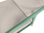 Nowoczesny komplet mebli na taras zielony stelaż dla 5 osób Sona - Taupe Green