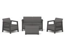 Zestaw mebli ogrodowych dla 4 osób Scandi Linea Grafit