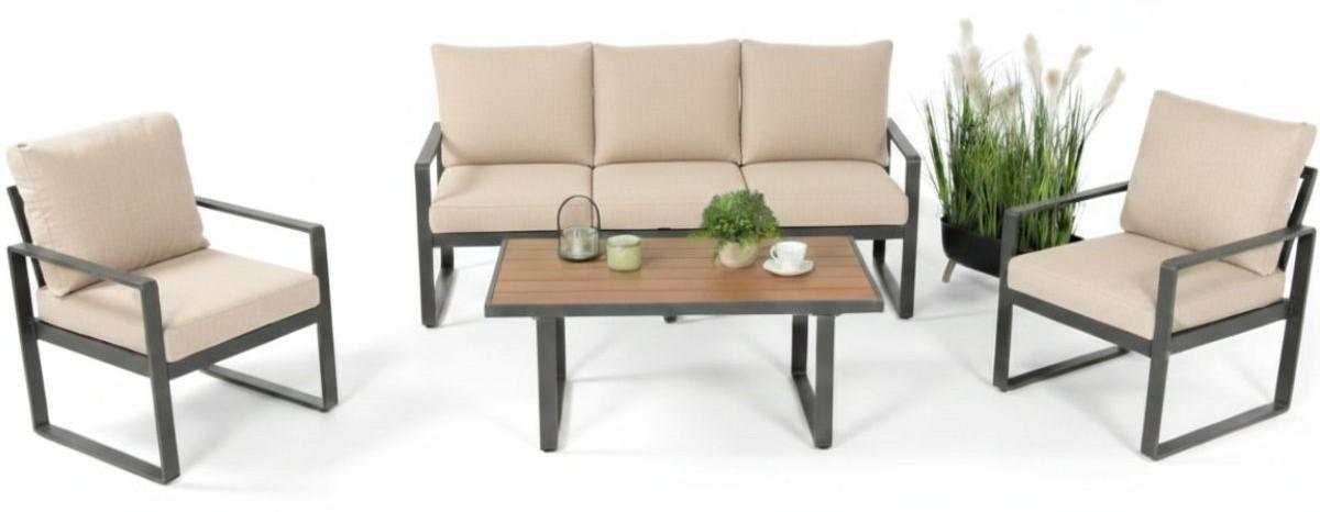 Zestaw mebli Panaon ze stolikiem 110x60 cm