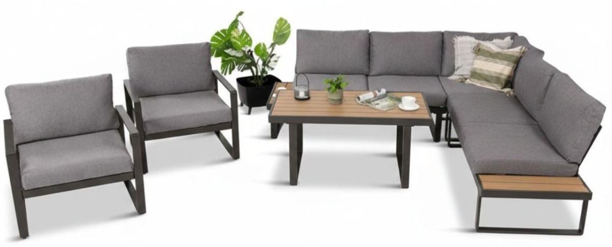 Narożnik Panaon Corner z dwoma fotelami i stolikiem kawowym