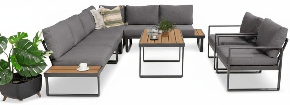 Narożnik Panaon Corner z dwoma fotelami i stolikiem kawowym 110x60 cm