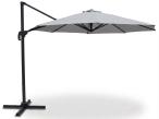 Parasol ogrodowy boczny z regulacją nachylenia aluminium 3m Cayo Light Grey