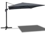 Parasol ogrodowy na wysięgniku, aluminiowy stelaż, 300x300 - Bahio Antracite