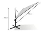 Parasol przeciwsłoneczny regulowany Bahio Light Grey