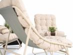 Komplet mebli na balkon dla 4 osób Aurea Set White