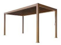 Pergola tarasowa z oświetleniem 2x4 Nefir 2.0 LED - Woodlook