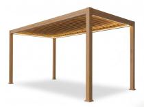 Pergola tarasowa z oświetleniem 2x4 Nefir 2.0 LED - Woodlook