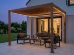 Pergola ogrodowa metalowa 3x3 LED wolnostojąca Nefir 2.0 3x3 LED - Woodlook