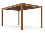 Drewniana pergola na taras 3x4 z oświetleniem LED Nefir 2.0 - Woodlook
