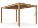 Drewniana pergola na taras 3x4 z oświetleniem LED Nefir 2.0 - Woodlook
