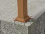Pergola ogrodowa metalowa 4x4 wolnostojąca Nefir 2.0 4x4 - Woodlook