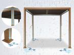 Pergola ogrodowa metalowa 4x4 wolnostojąca Nefir 2.0 4x4 - Woodlook