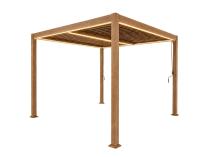 Pergola tarasowa z oświetleniem LED 4x4 wolnostojąca Nefir 2.0 - Woodlook