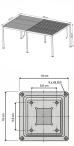 Pergola ogrodowa metalowa LED 4x6 wolnostojąca Nefir 2.0 LED 4x6 - Woodlook