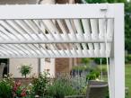 Aluminiowa pergola ogrodowa 3x6 z lamelami Lufel LED - White 2.0