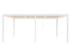 Duża aluminiowa pergola ogrodowa 3x6 z lamelami i oświetleniem LED Lufel 2.0 - White