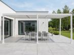 Biała pergola tarasowa 4x6 Lufel aluminium White 2.0