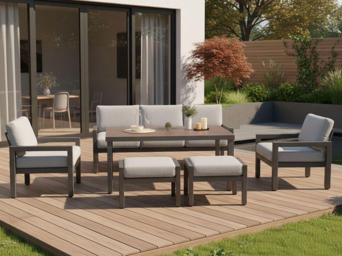 Calamba Dining Grey - wizualizacja