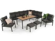 Doros Corner XXL +2F 160 W - Polywood Dark Grey