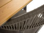 Aluminiowe meble ogrodowe ze stołem 220-280cm + 10 krzeseł Sovana - Antracite