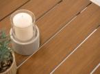 Nowoczesny narożnik ogrodowy z fotelami, pufami i stołem obiadowym 160cm Sodor Corner XL - Cream Polywood