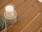 Jasny narożnik ogrodowy z fotelami i pufami Sodor Corner XL - Cream Polywood